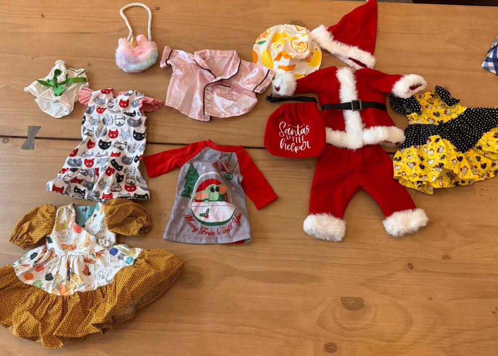 12 Piece Mixed Lot American Girl Like Doll Clothes 18" Doll Clothes